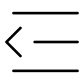 Decrease Indent icon