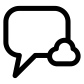 chat cloud icon