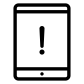 pc tablet warning icon