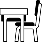 classroom desk icon