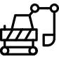 Excavator machine icon