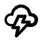 Cloudy thunder icon