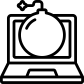 laptop attack icon