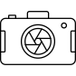 Camera diaphragm icon