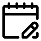 write schedule icon