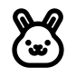 rabbit face icon