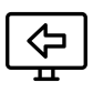 monitor left icon