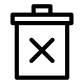 Empty trash can icon