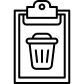 Trash Clipboard icon