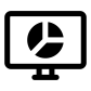 monitor pie chart icon