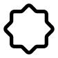 sixteenth square star icon