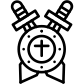 shield with sword icon
