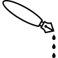 Leaking pen icon