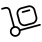 shipping trolley icon