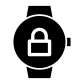 smartwatch lock icon