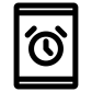 tablet alarm clock icon