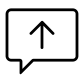 Message Bubble Up icon
