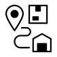 shipping route icon