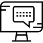 Online Chat Bubble icon