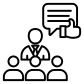 feedback and performance coaching icon