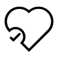 approve heart icon