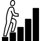 Growth steps icon