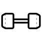 hand barbell icon