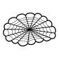 Brain spiderweb icon
