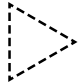 Dashed Triangle icon