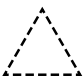 Dashed Triangle icon