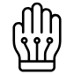 virtual reality gloves icon