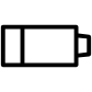 Battery uncharged icon