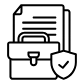 liability indemnification icon