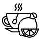 lemon tea icon