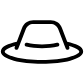 floppy sun hat icon