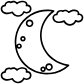 crescent moon icon