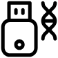 dna digital data storage icon