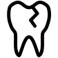 broken tooth icon