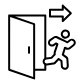 evacuation icon