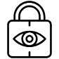 padlock with eye icon