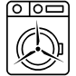 wind powered washing icon