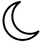 crescent moon icon