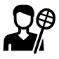 badminton player icon