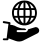 Hand Globe icon