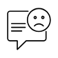 negative comments icon