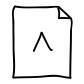 Up Caret Document icon