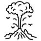 volcano eruption icon