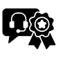 top rated support icon