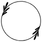 botanical circle border icon