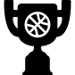 Basketball trophy icon